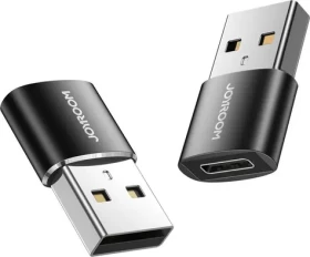 Joyroom S-H152 USB-A (M) - USB-C (F) Adaptér černá 2ks (6941237149121)