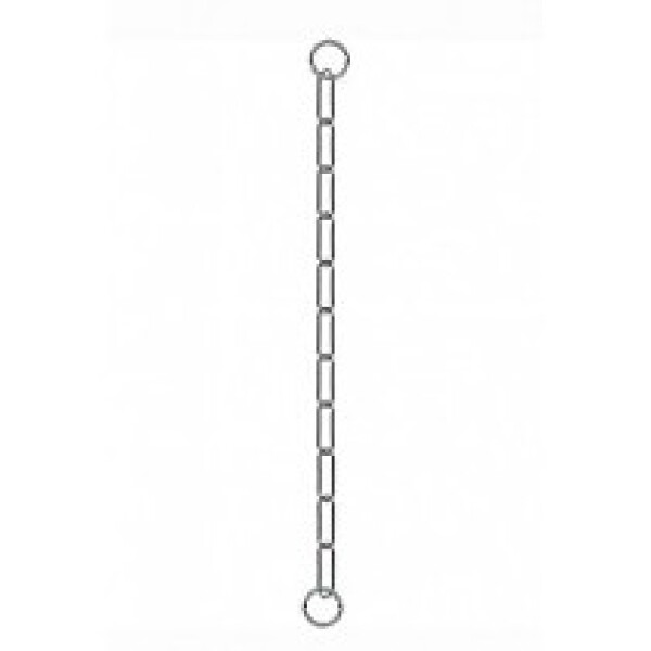 Obojek kovový stahovák dlouhá oka 1-řadý 60cm