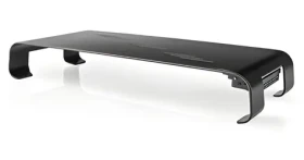 Nedis Stojan pod monitor s USB hubem / Stojan na monitor / nosnost 18 kg / USB hub 4x USB 3.0 (ERGOMFSU3400BK)
