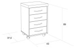 BRADOP Kontejner na kolečkách MONTY C054 BRA-C054