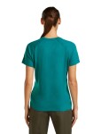 Dámské merino triko s krátkým rukávem ICEBREAKER Wmns 200 Waffle Elevation SS Tee, Tidal Teal velikost: S