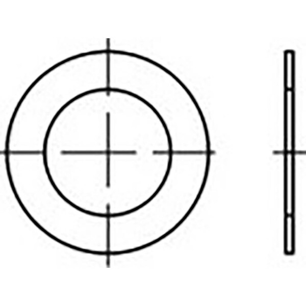 Lícované podložky 100 mm 120 mm ocel 100 ks TOOLCRAFT TO-6864756