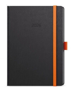 Týdenní diář 2026 Oskar Nora A5 oranžová