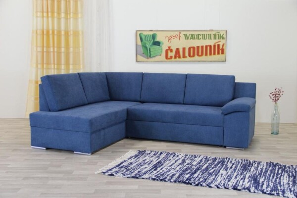 Nábytek VACULÍK Rohová sedačka PETRA - rozkládací + úložný prostor VARIANTA PROVEDENÍ: (š): 250 cm - opěry STANDART (48 cm)