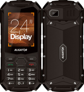 Aligator R35 eXtremo černá / 2.4" TFT / 1.3MP / Dual-SIM / microSD(až 256GB) / P68 / KAiOS (AR35B)