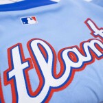 Nike Pánská bunda Atlanta Braves MLB City Connect 2026 Authentic Dugout Bomber Velikost: XL