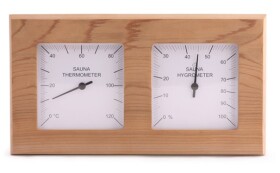Teploměr s vlhkoměrem Sentiotec, cedrový