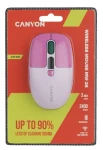 Canyon MW-26 růžová / Bezdrátová myš / LCD displej / Tichý klik / Dual Mode (CNS-CMSW26P)