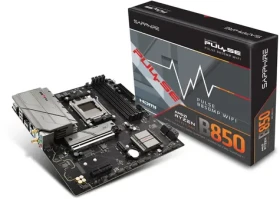 Sapphire PULSE B850M WIFI / B850 / 4x DDR5 / SATA III / USB / 2.5GLAN / Wi-Fi / M.2 / AM5 / mATX (52123-04-40G)