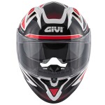 Přilba Givi 50.6F Stoccarda lesklá červená-černá-bílá (Fwwr)