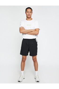 Koton Short Sports Shorts Double Layered with a lace-up waist with pocket.