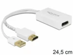 Delock adaptér HDMI A samec na Displayport samice (62496)