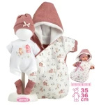 Llorens M636-50 obleček pro panenku miminko NEW BORN velikosti 35-36 cm s doplňky