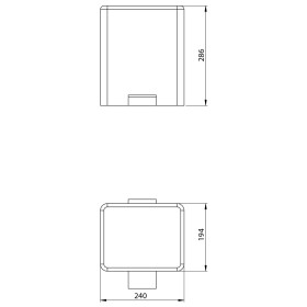 SAPHO - Odpadkový koš 5l, Soft Close, nerez mat DR101