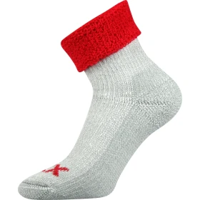 VOXX Ponožky zimní dámské QUANTA z merino vlny ČERVENÉ 35-38 107865
