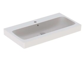 GEBERIT - iCon Umyvadlo 90x49 cm, otvor pro baterii, s přepadem, bílá 124590000