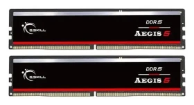 G.Skill Aegis 5 černá 64GB (2x 32GB) 5200 MHz / DDR5 / PC5-41600 / CL40-40-40-83 / DIMM / 1.1V / XMP 3.0 / EXPO (F5-5200J4040A32GX2-IS)