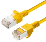 MicroConnect CAT6A U-FTP Slim žlutá / Patch kabel / 10 m / LSZH / RJ-45 (V-FTP6A10Y-SLIM)