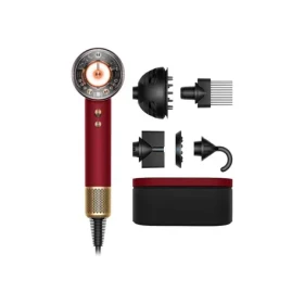 Dyson Supersonic Nural HD16 Red Velvet/Gold / fén na vlasy / 1600 W / difuzér / 4 teploty / 3 rychlosti (594823-01)