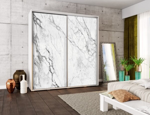 FRONTI Šatní skříň PENELOPA 205 Mramor 1 6999