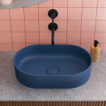 OMNIRES - OVO M+ umyvadlo na desku, 55 x 36 cm midnight blue /MB/ (OVOUNMB) 2. jakost