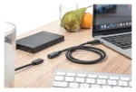 Digitus USB-C / Prodlužovací kabel / USB 2.0 / 3A / 2 m / černá (AK-300210-020-S)