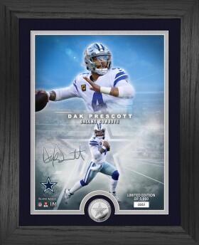 Highland Mint Obraz Dallas Cowboys NFL Dak Prescott Legends Photo Mint