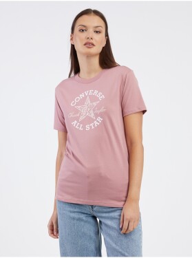Starorůžové dámské tričko Converse Chuck Taylor Floral dámské