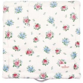 GREEN GATE Prošívaný podsedák Alivia White 50 × 50 cm, multi barva, textil