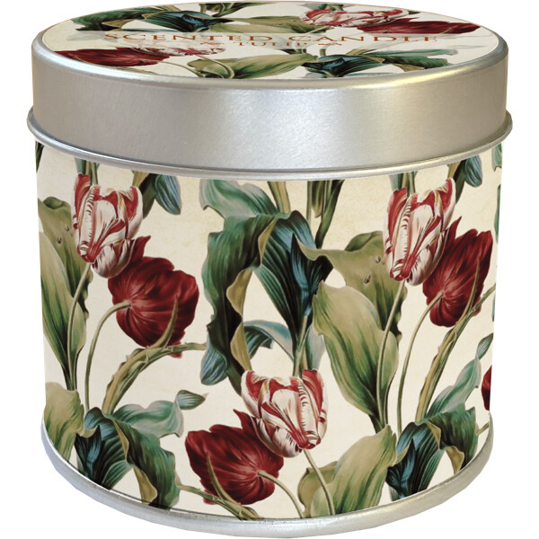 Vonná svíčka v plechové dóze Tulips