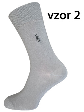 EVONA a.s. Pánské ponožky 5074 světle šedé vzor 2 - PON 5074 E-SV.ŠEDÁ VZOR 2 39-42