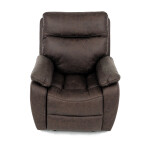 TV a relaxační křeslo s elektrickým ovládáním, potah hnědá látka v dekoru vintage, 1 motor 240V