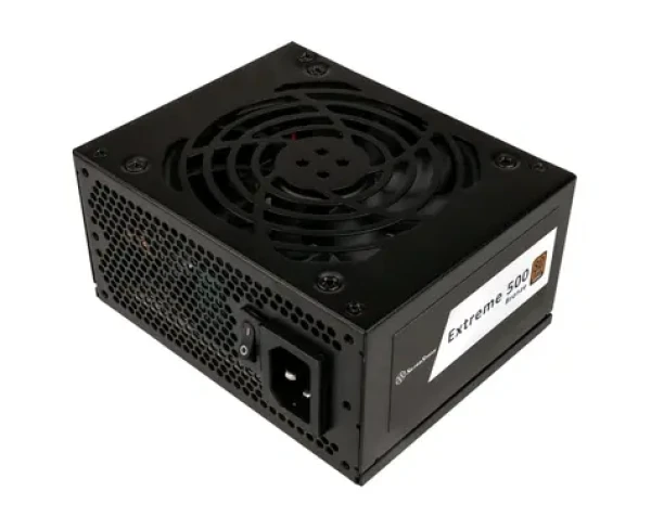 SilverStone EX500-B 500W / SFX / 92 mm / aktivní PFC / 80 Plus Bronze (SST-EX500-B)