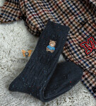 Magnetis ponožky YN5042 Medvídek melanžový černá univerzální