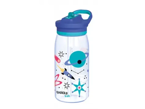 Quokka Plastová láhev s pítkem Glow Kids Space 580 ml (40282QO)