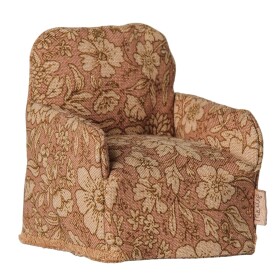 Maileg Křeslo pro myšky Maileg Flower, oranžová barva, textil