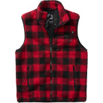 Brandit Vesta Teddyfleece Vest Men červená | černá 5XL