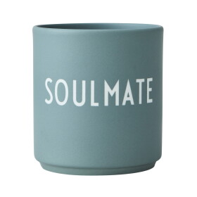 DESIGN LETTERS Porcelánový hrnek Soulmate 300 ml, modrá barva, porcelán