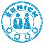 Ptakoviny.cz Placka - ženich - modrá - 5,5cm