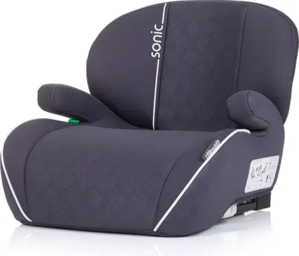 CHIPOLINO Podsedák Sonic i-Size 125-150cm Isofix, Anthracite (SDKSN02502AN)