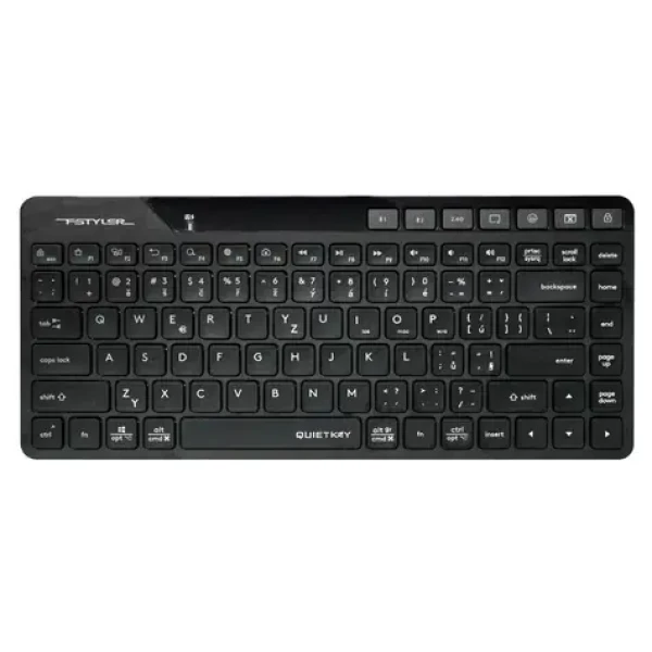 A4tech FStyler FBK26C AS černá / Bezdrátová klávesnice / CZ layout / Bluetooth / 2.4GHz USB-A Nano přijímač (FBK26CAS-BK)