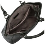 Trendy dámská koženková kabelka do ruky Liliane, tmavě zelená