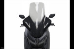 Yamaha Nmax 125, Nmax 155 25 Skútr plexi Powerbronze 710 mm With hand blisters - lehce kouřová
