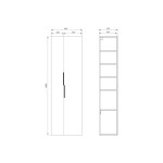 CERSANIT - SLOUPEK CITY 180 DUB DS S584-117