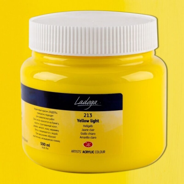 Nevskaya Palitra Ladoga 2224213 Akrylová barva 500 ml, žlutá světlá 213