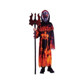 Kostým Ďábel s kapucí klučičí 110/120 cm