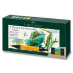 Popisovač Faber-Castell Pitt Artist Pen Dual Marker Animal sada 5 ks