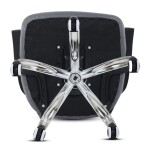 Dětská židle, výškově nastavitelná, šedá síťovina, KA-L103 GREY