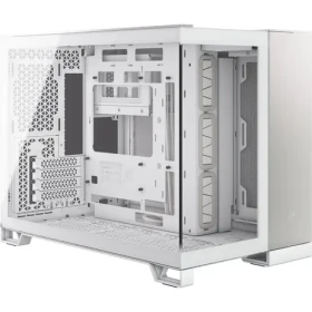 Corsair 2500X bílá hliník / Micro-ATX / 1x USB-C 3.1 / 2x USB-A / bez zdroje / průhledná bočnice (CC-9011289-WW)