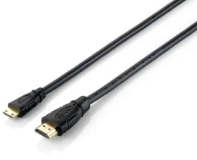 Equip HDMI - Mini HDMI černá / Redukce / 1 m / 4K/30Hz / pozlacené konektory (119306)